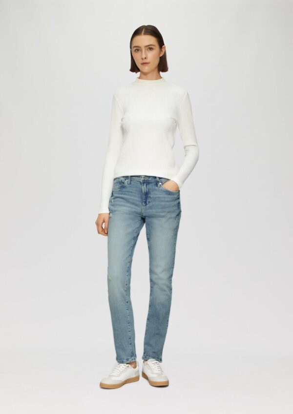 Jeans Betsy / Slim Fit / Mid Rise / Slim Leg / Used Look