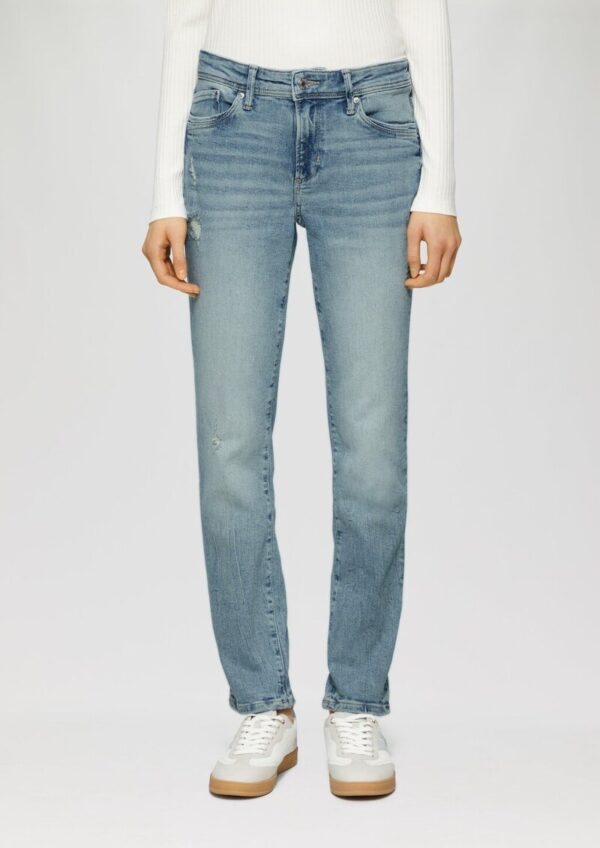 Jeans Betsy / Slim Fit / Mid Rise / Slim Leg / Used Look