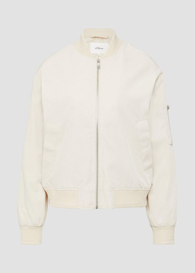 Blouson im Relaxed Fit mit Rippbündchen