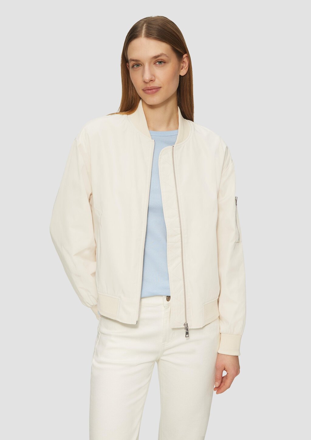 Blouson im Relaxed Fit mit Rippbündchen