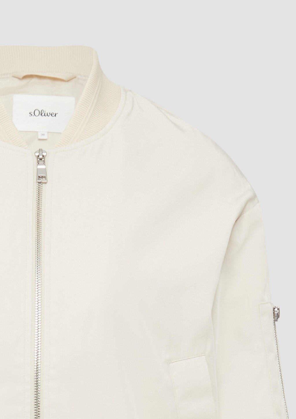 Blouson im Relaxed Fit mit Rippbündchen