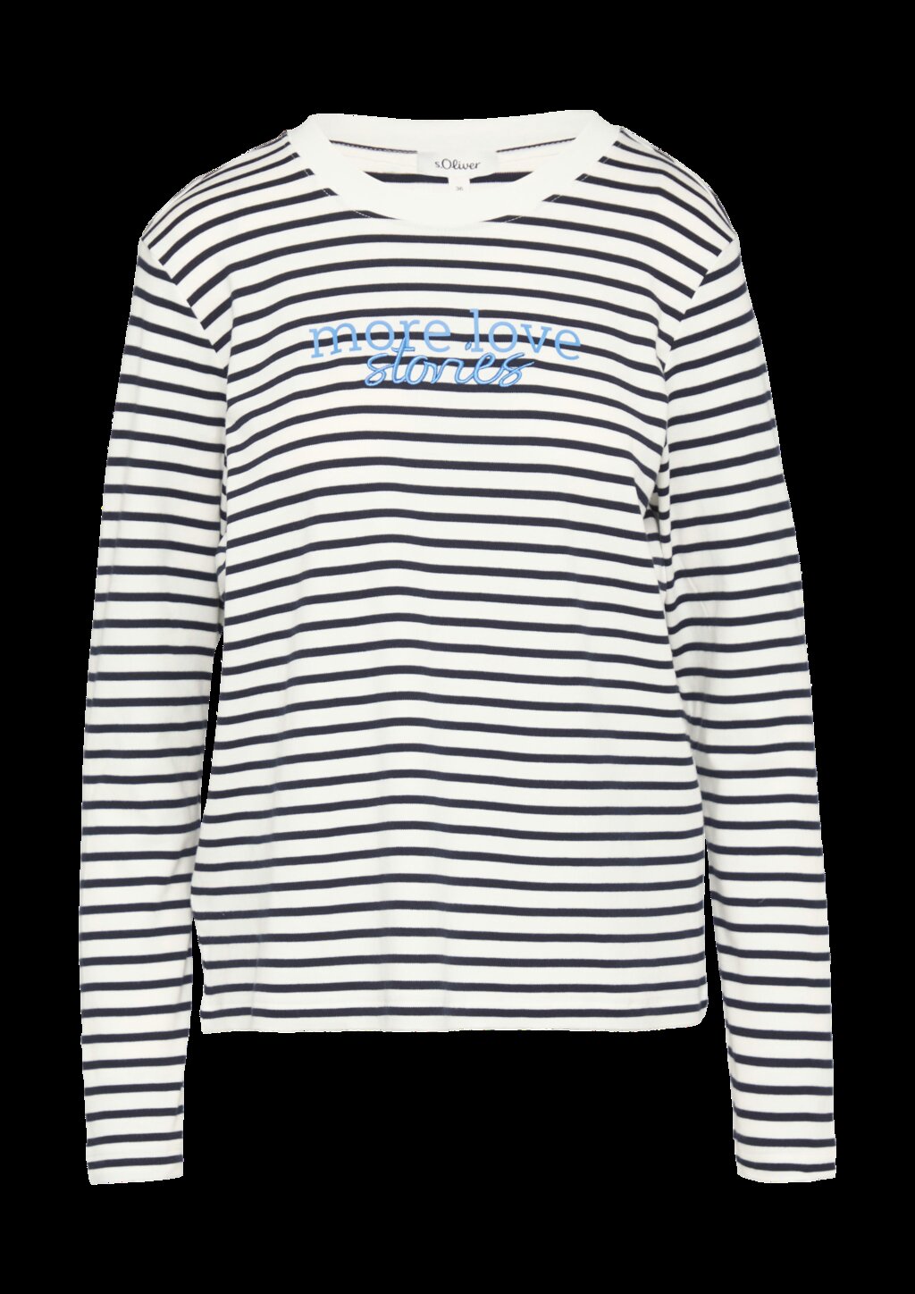 Gestreiftes Langarmshirt im Relaxed Fit mit Artwork