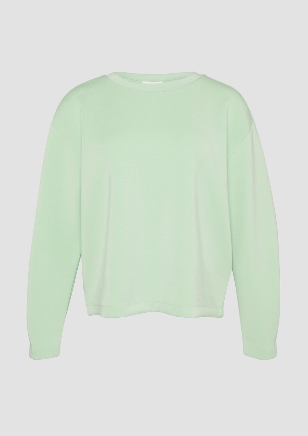 Scuba-Sweatshirt aus Modalmix mit Faltendetail