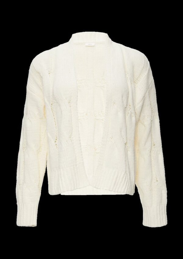 Weicher Cardigan mit Zopfmuster