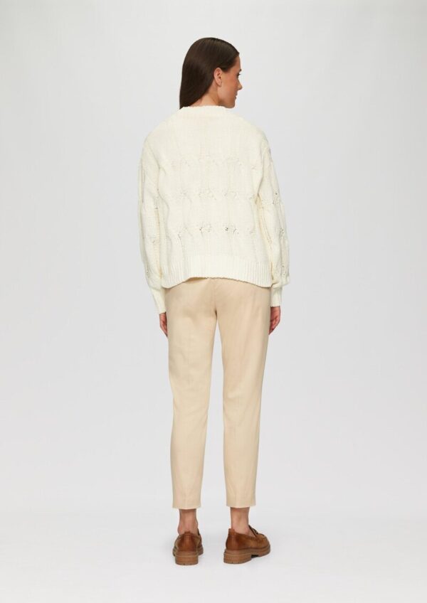 Weicher Cardigan mit Zopfmuster