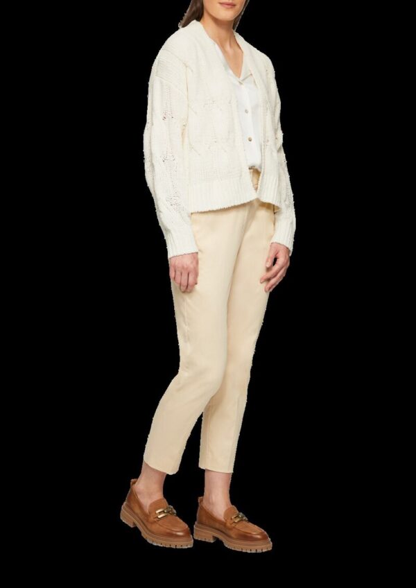 Weicher Cardigan mit Zopfmuster