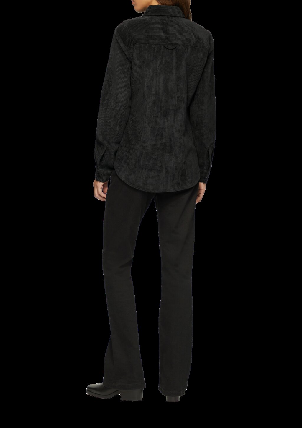 Cordbluse mit Brusttaschen