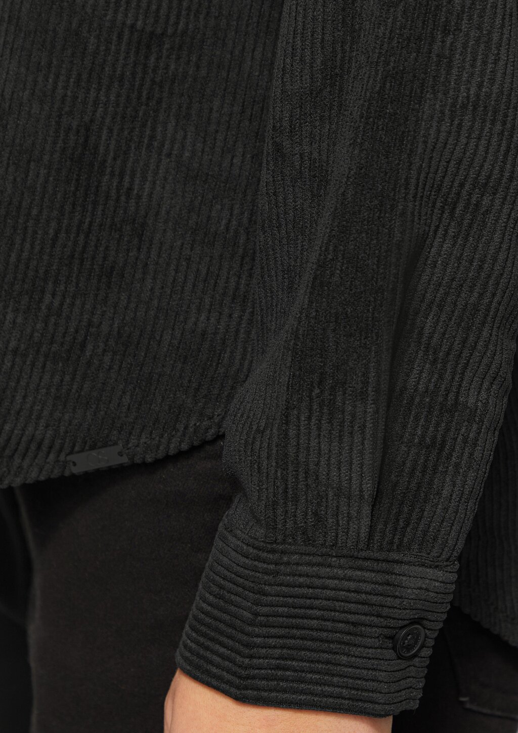 Cordbluse mit Brusttaschen