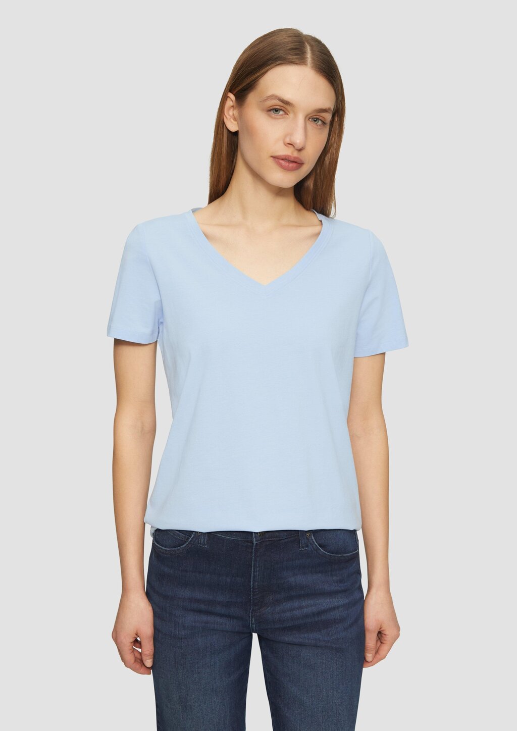 T-Shirt mit V-Ausschnitt