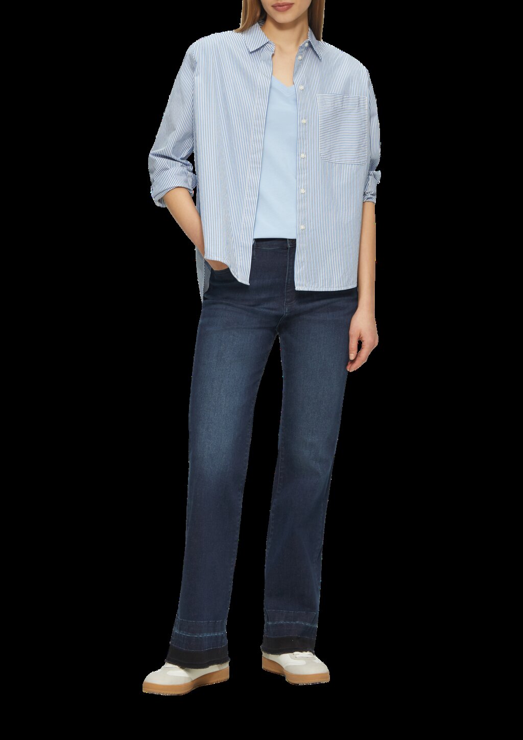 T-Shirt mit V-Ausschnitt