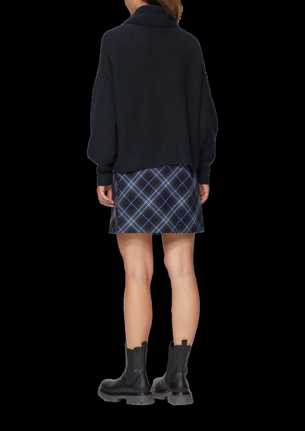 Oversized Rollkragenpullover mit weiten Ärmeln