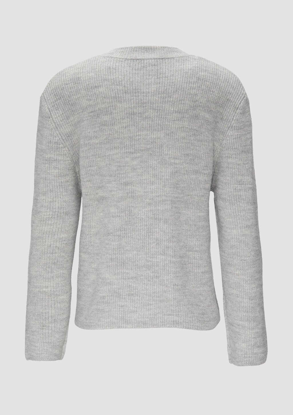 Strickjacke aus Alpakamix mit aufgesetzten Taschen