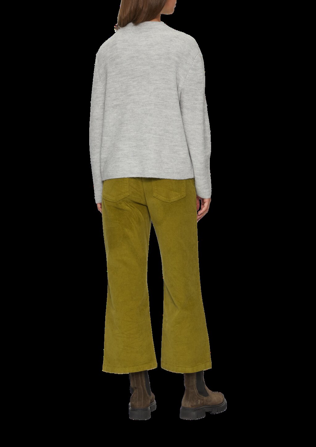 Strickjacke aus Alpakamix mit aufgesetzten Taschen