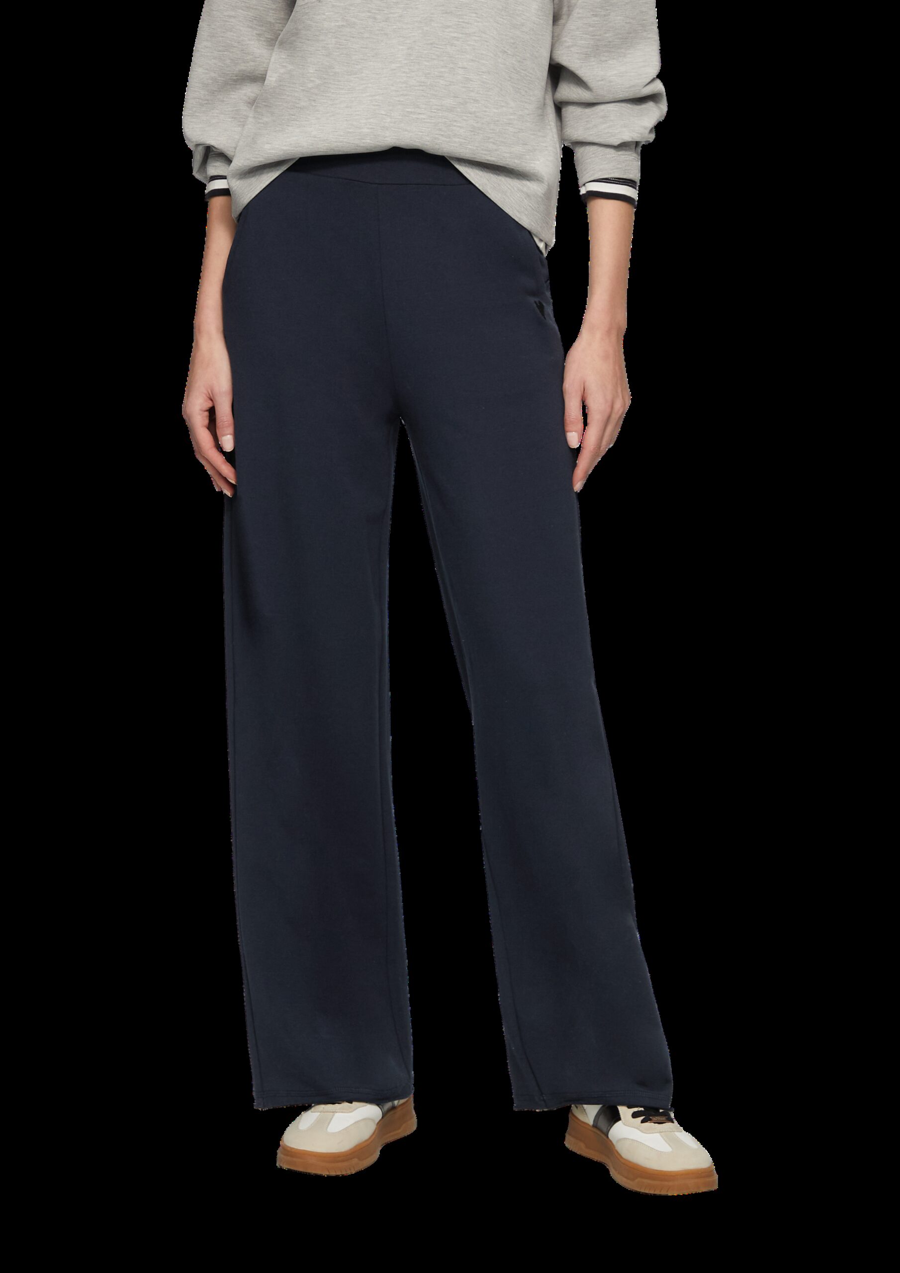 Weiche Jerseyhose im Relaxed Fit mit Herz-Stickerei