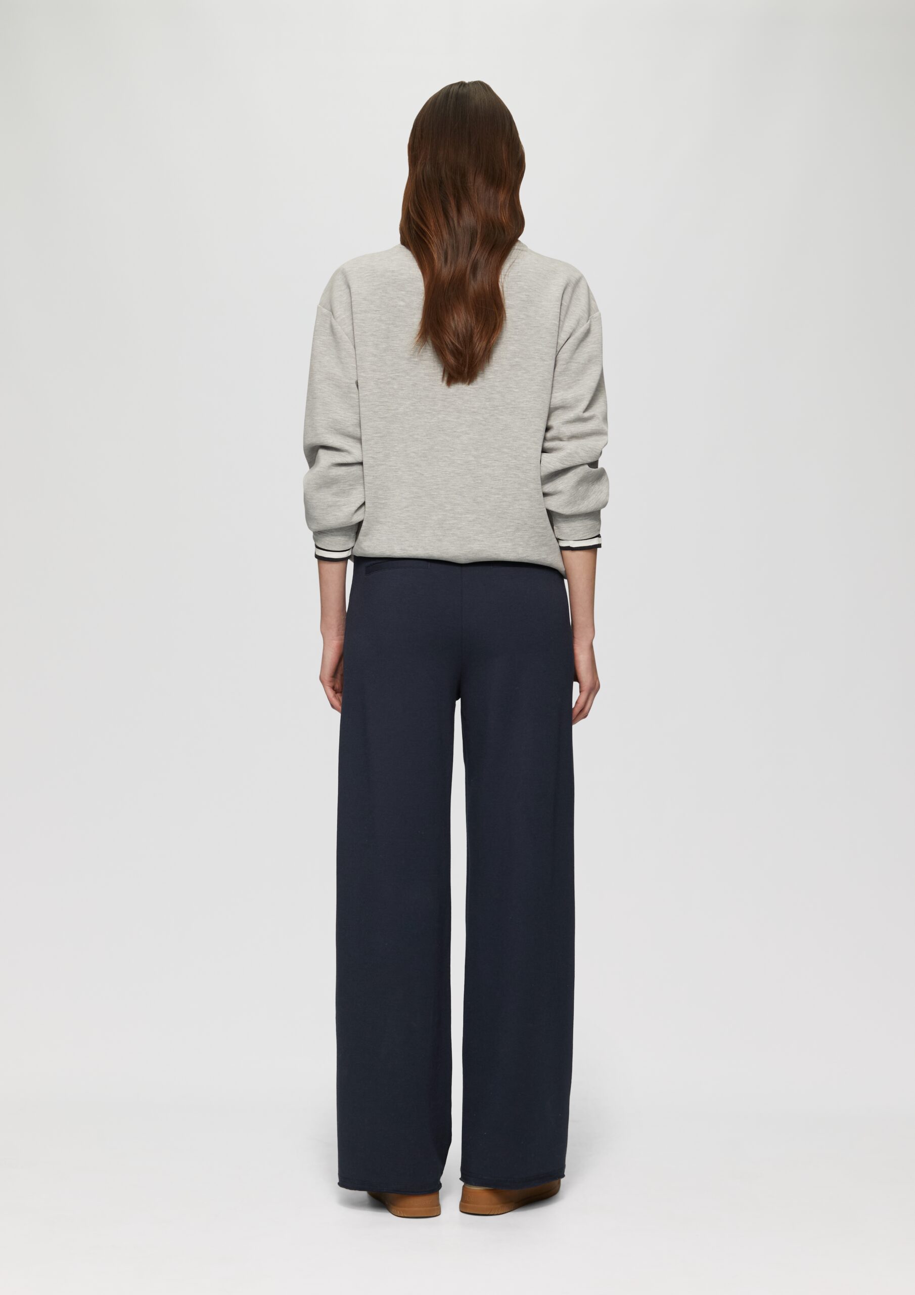 Weiche Jerseyhose im Relaxed Fit mit Herz-Stickerei