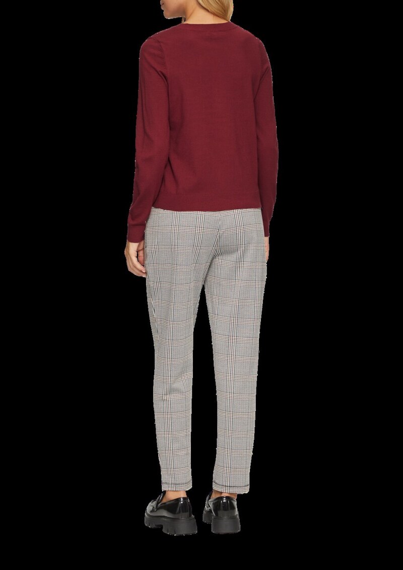 Weicher Pullover mit Rundhalsausschnitt aus Viskosemix