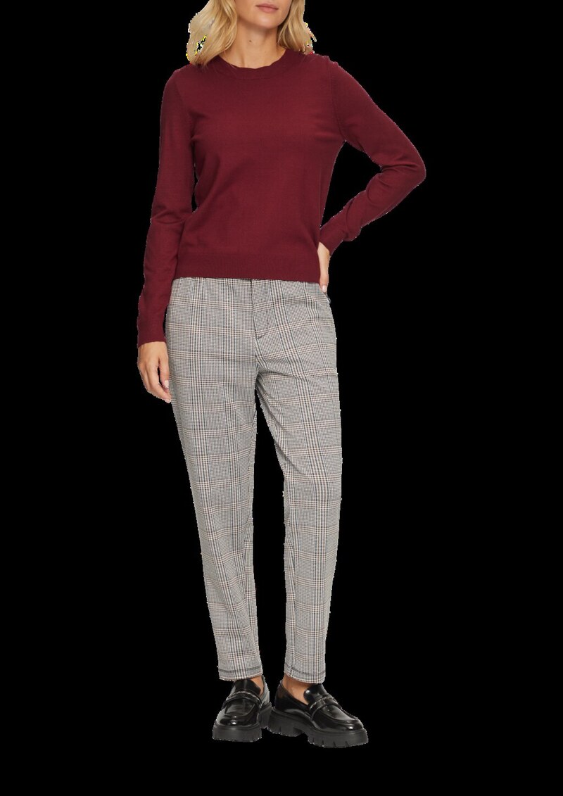 Weicher Pullover mit Rundhalsausschnitt aus Viskosemix