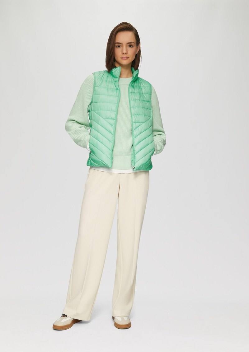 Leichte Steppweste mit Stehkragen