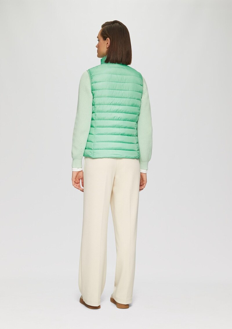 Leichte Steppweste mit Stehkragen