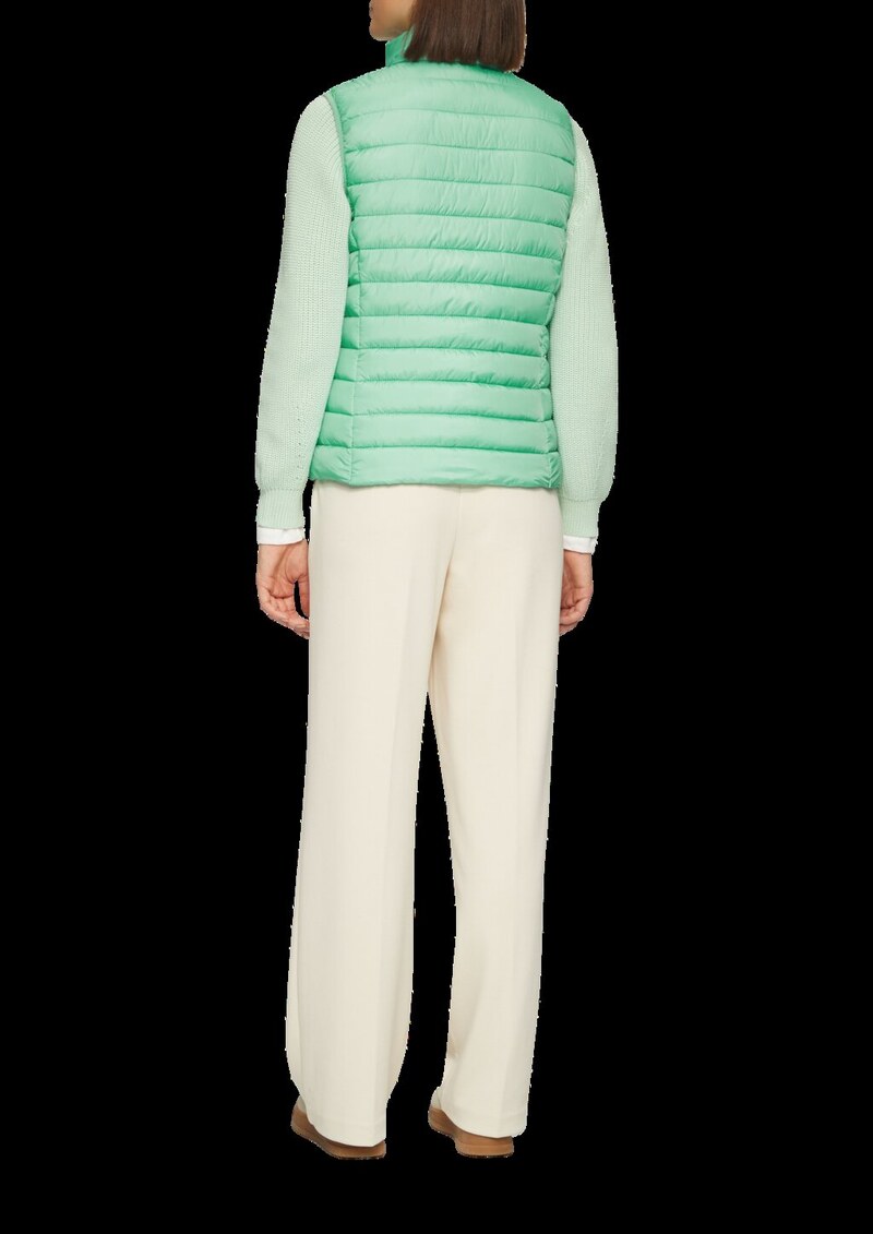 Leichte Steppweste mit Stehkragen