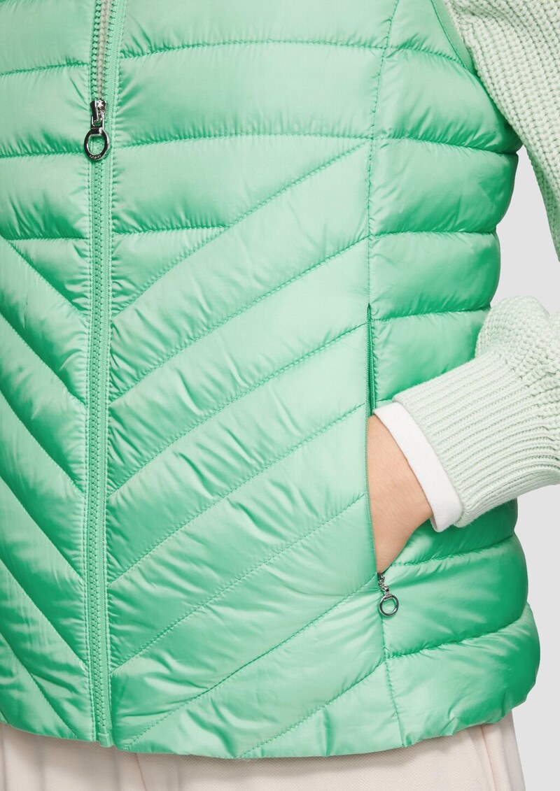 Leichte Steppweste mit Stehkragen