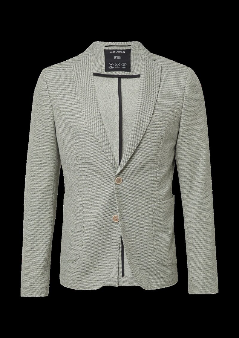 s.O JOGG: Strukturiertes Sakko aus meliertem Jersey