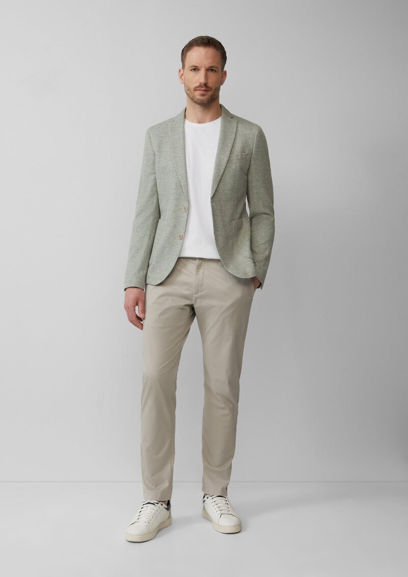 s.O JOGG: Strukturiertes Sakko aus meliertem Jersey