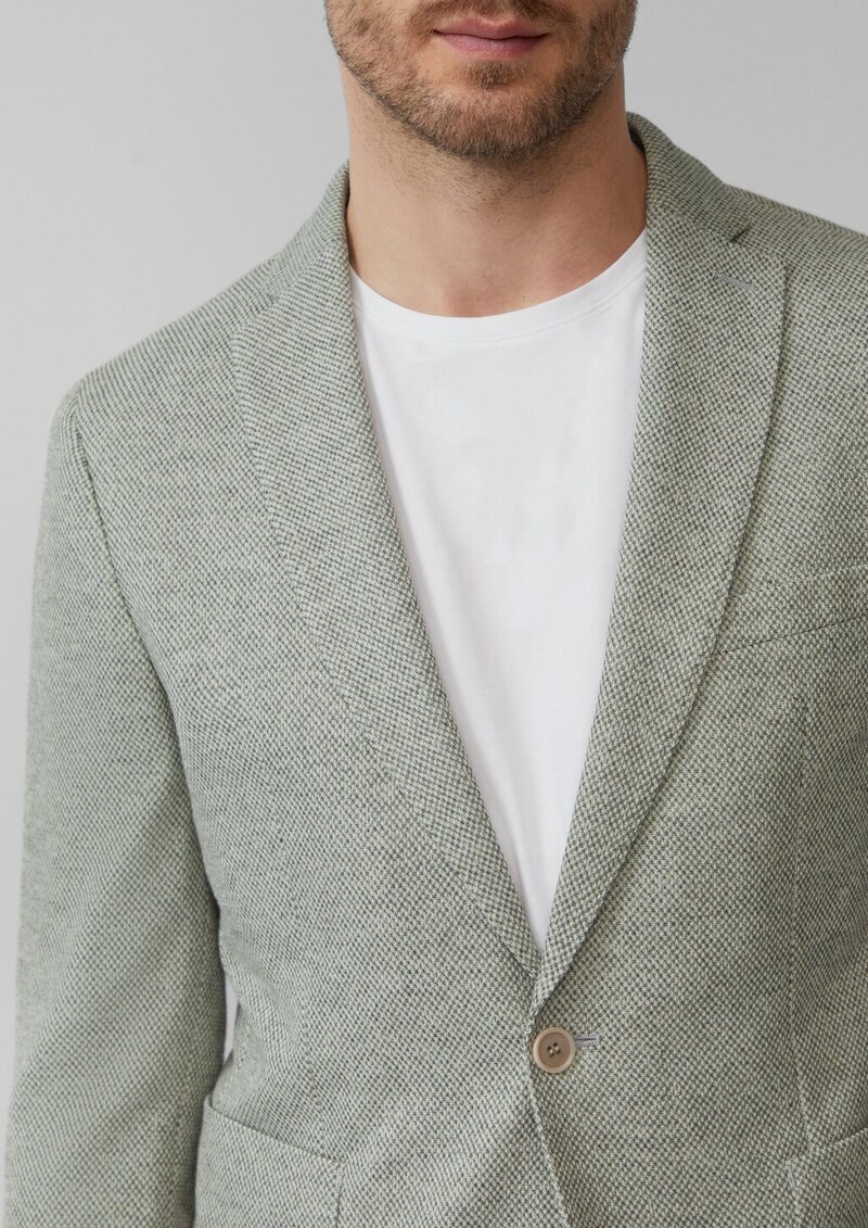 s.O JOGG: Strukturiertes Sakko aus meliertem Jersey
