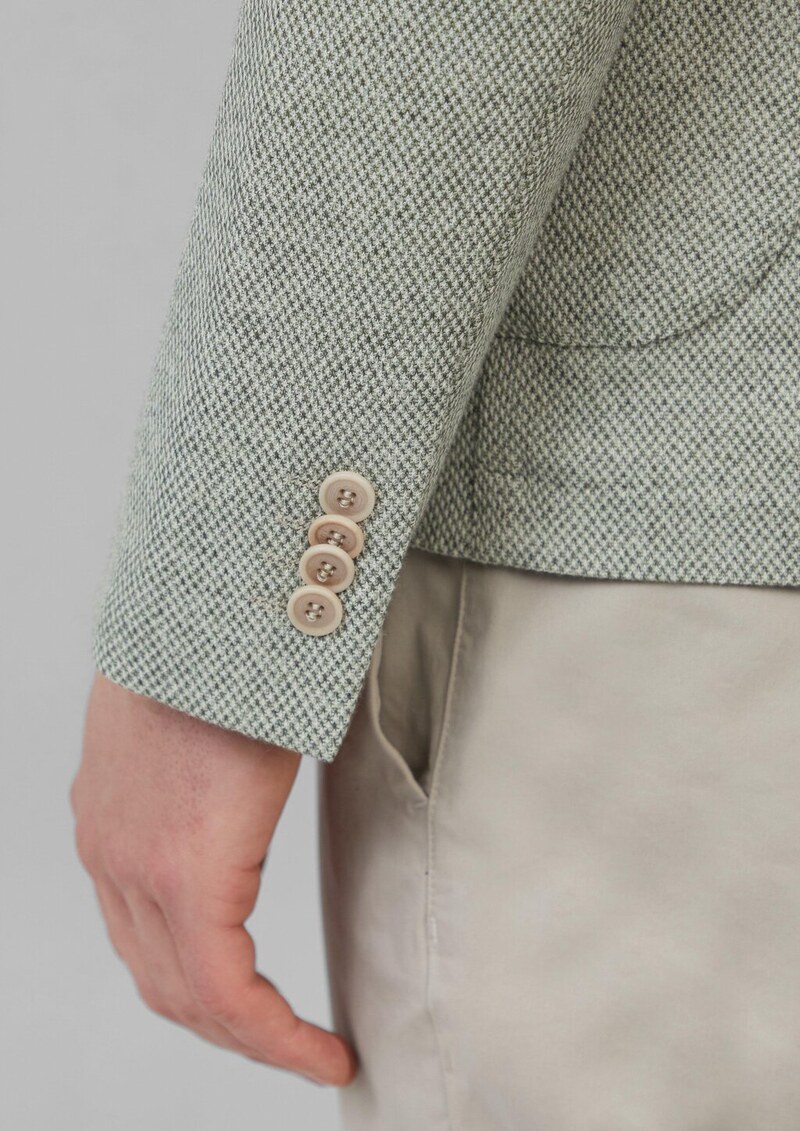 s.O JOGG: Strukturiertes Sakko aus meliertem Jersey