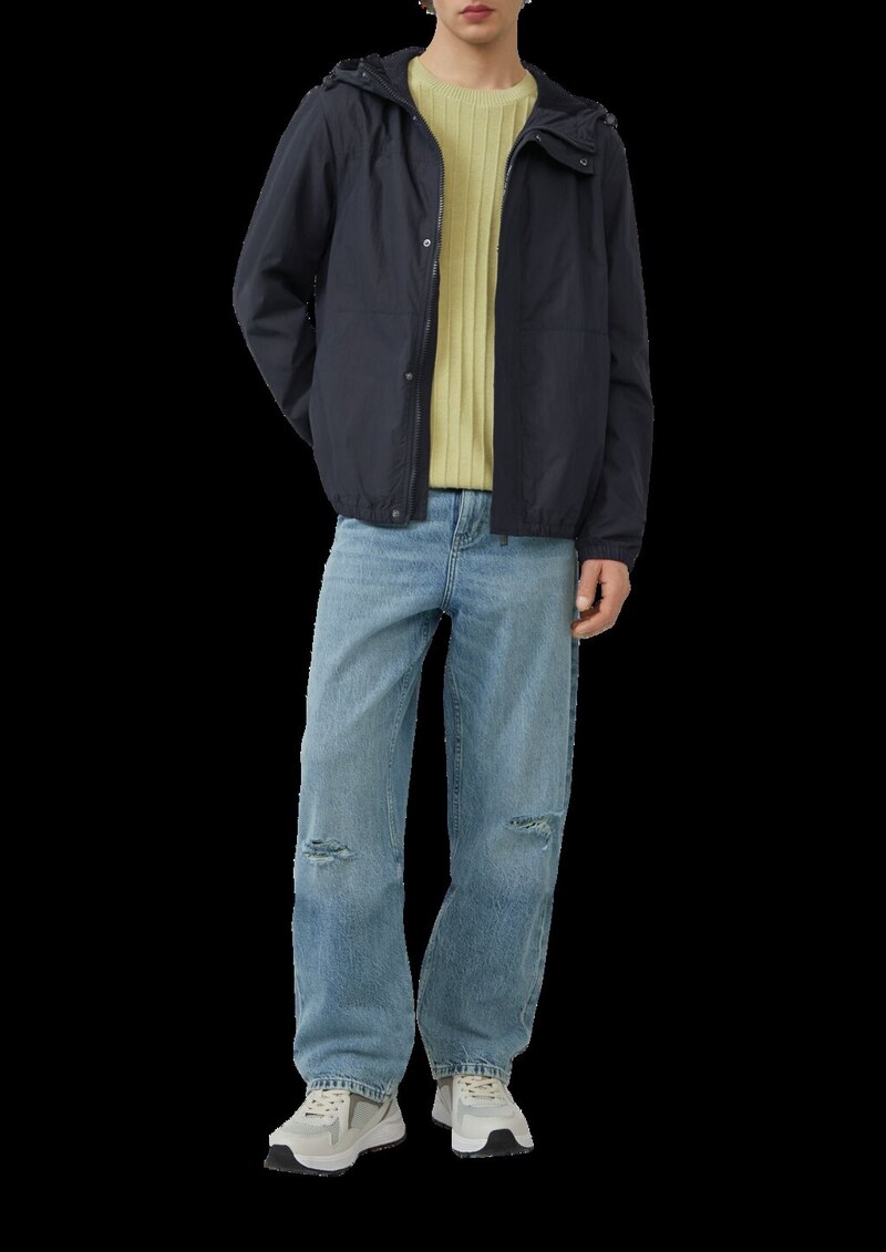 Packable Windbreaker mit Kapuze