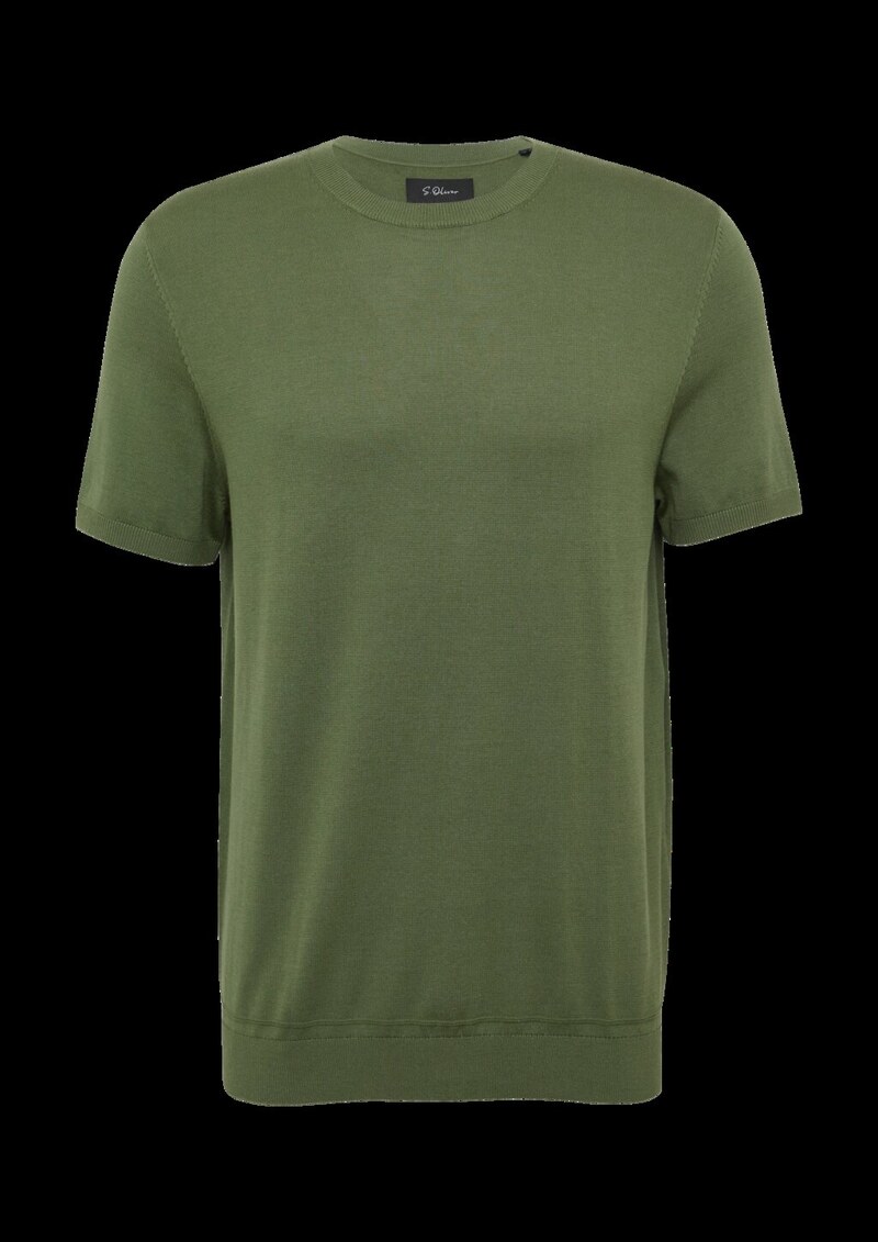 Feingestricktes T-Shirt aus Baumwoll-Modalmix