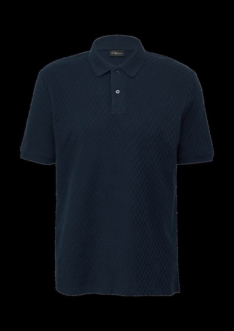 Poloshirt aus strukturiertem Jersey