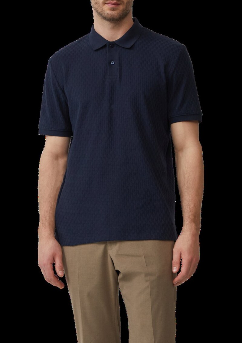 Poloshirt aus strukturiertem Jersey