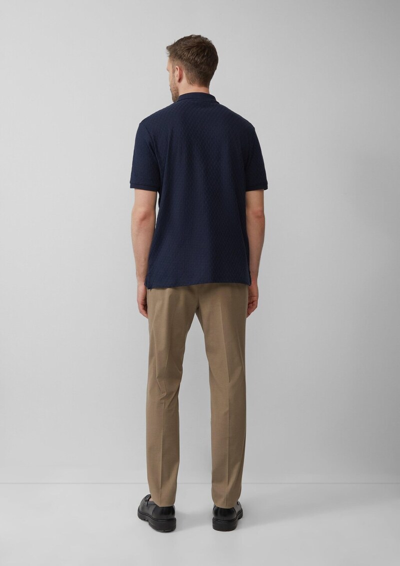 Poloshirt aus strukturiertem Jersey