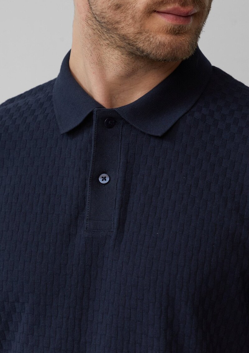 Poloshirt aus strukturiertem Jersey