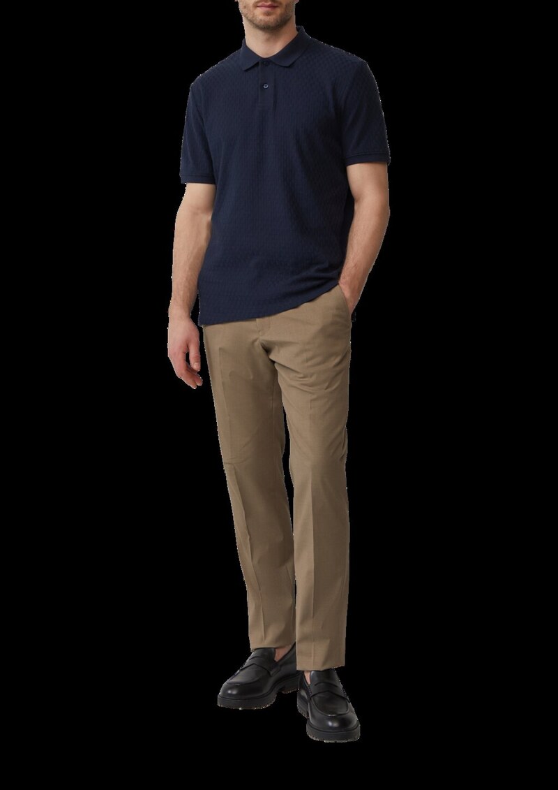 Poloshirt aus strukturiertem Jersey