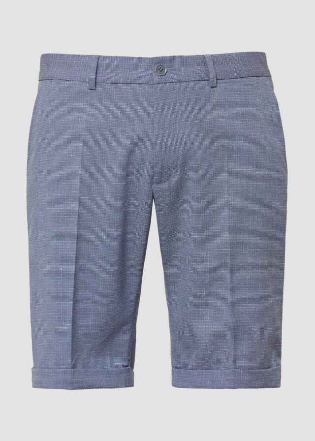 Fein gemusterte Bermuda im Regular Fit