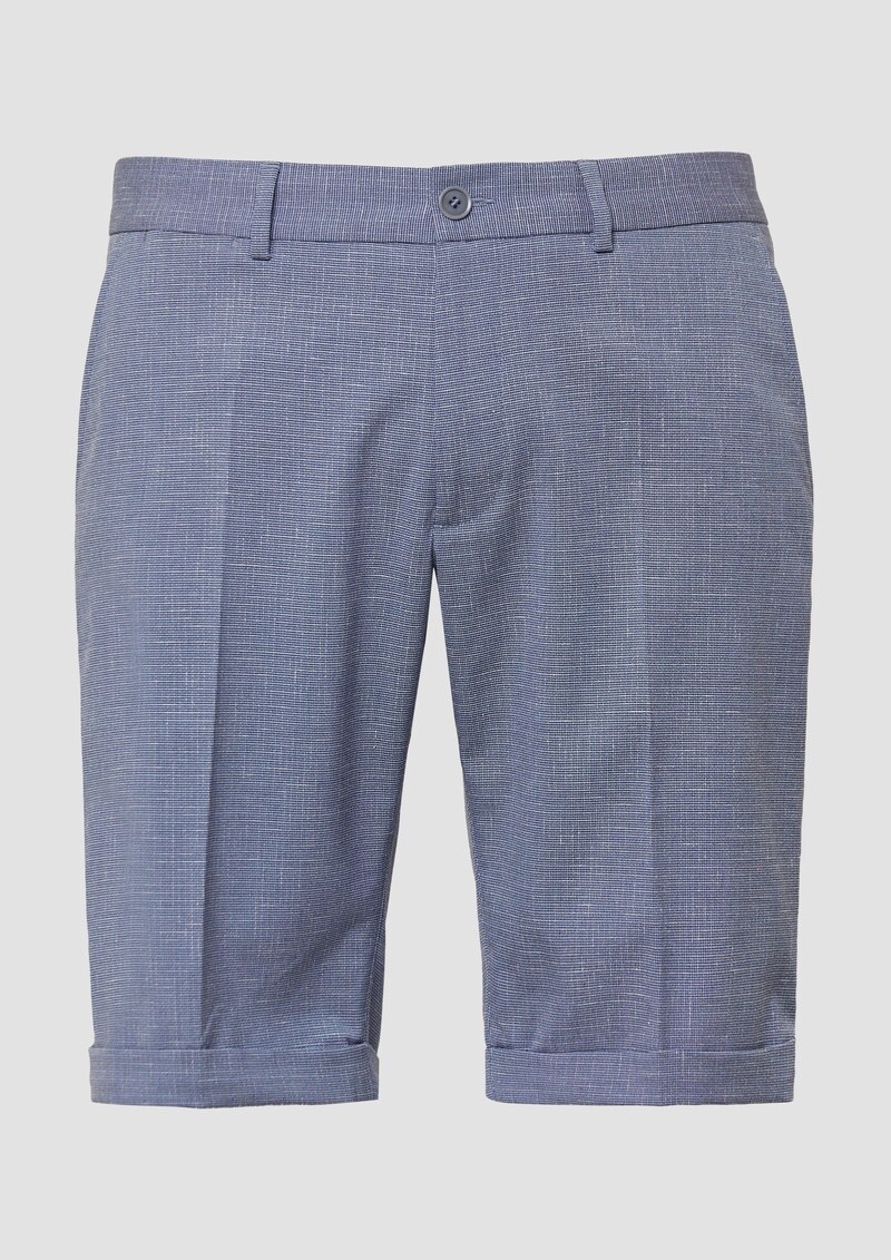 Fein gemusterte Bermuda im Regular Fit