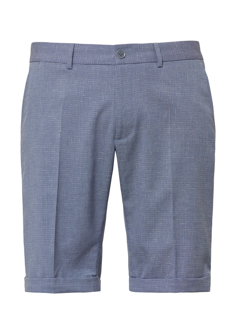 Fein gemusterte Bermuda im Regular Fit