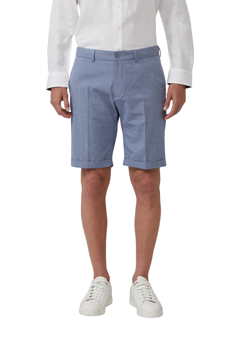 Fein gemusterte Bermuda im Regular Fit
