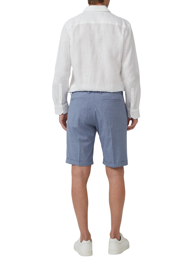 Fein gemusterte Bermuda im Regular Fit