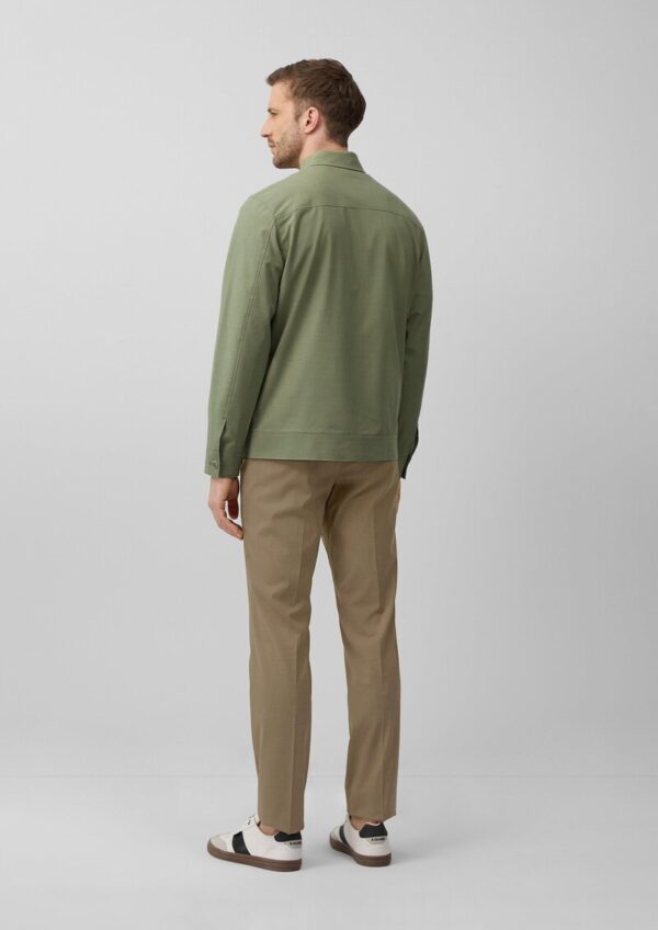 s.O PURE: Blouson-Jacke aus meliertem Stretch-Material