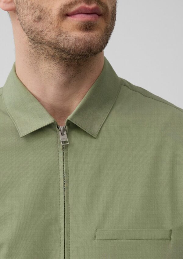 s.O PURE: Blouson-Jacke aus meliertem Stretch-Material