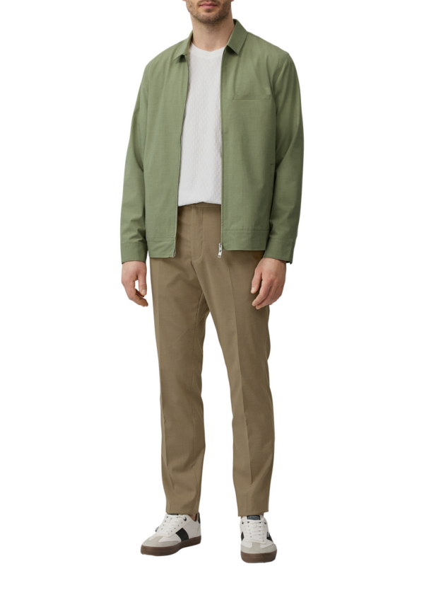 s.O PURE: Blouson-Jacke aus meliertem Stretch-Material