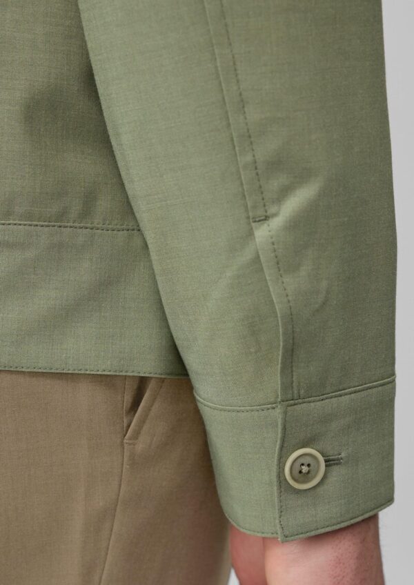 s.O PURE: Blouson-Jacke aus meliertem Stretch-Material