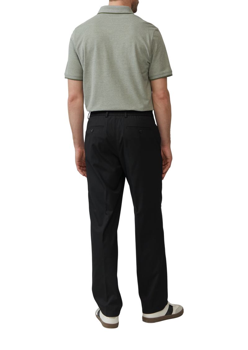 Poloshirt aus meliertem Baumwollpiqué