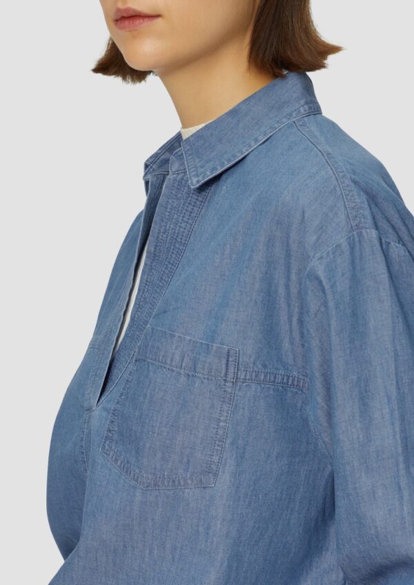 Lässige Jeansbluse im Relaxed Fit