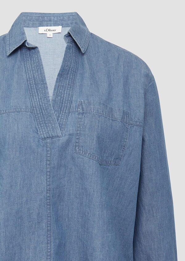 Lässige Jeansbluse im Relaxed Fit