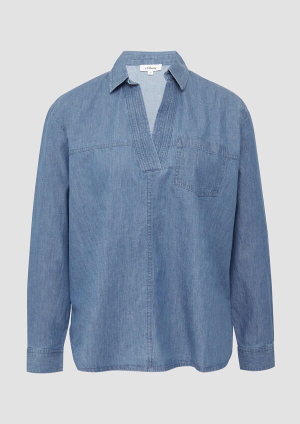 Lässige Jeansbluse im Relaxed Fit