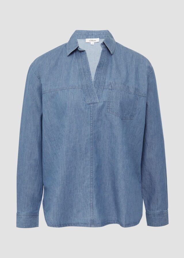 Lässige Jeansbluse im Relaxed Fit